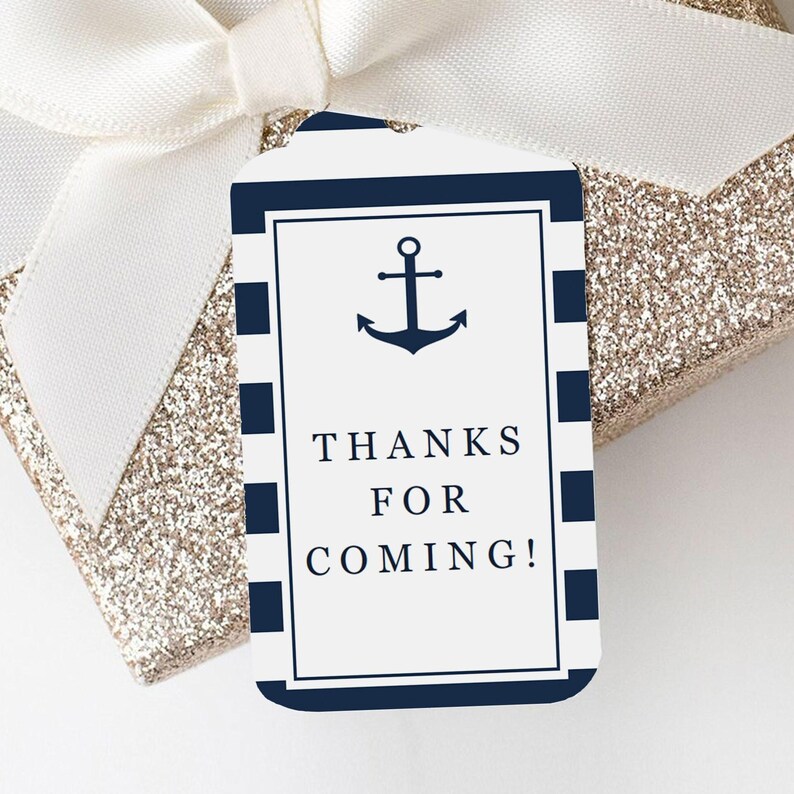 Baby Shower Favor Tags for Boy Printable Baby Shower Thank You Tags ...