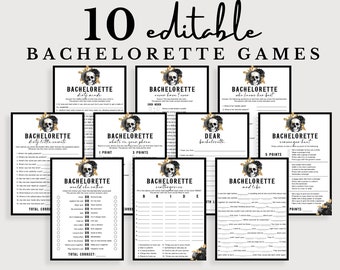 Bride or Die Bachelorette Games Bundle Editable Templates Til Death Do Us Party Themed Hens Night Scavenger Hunt Dirty Mad Libs Minds BD2