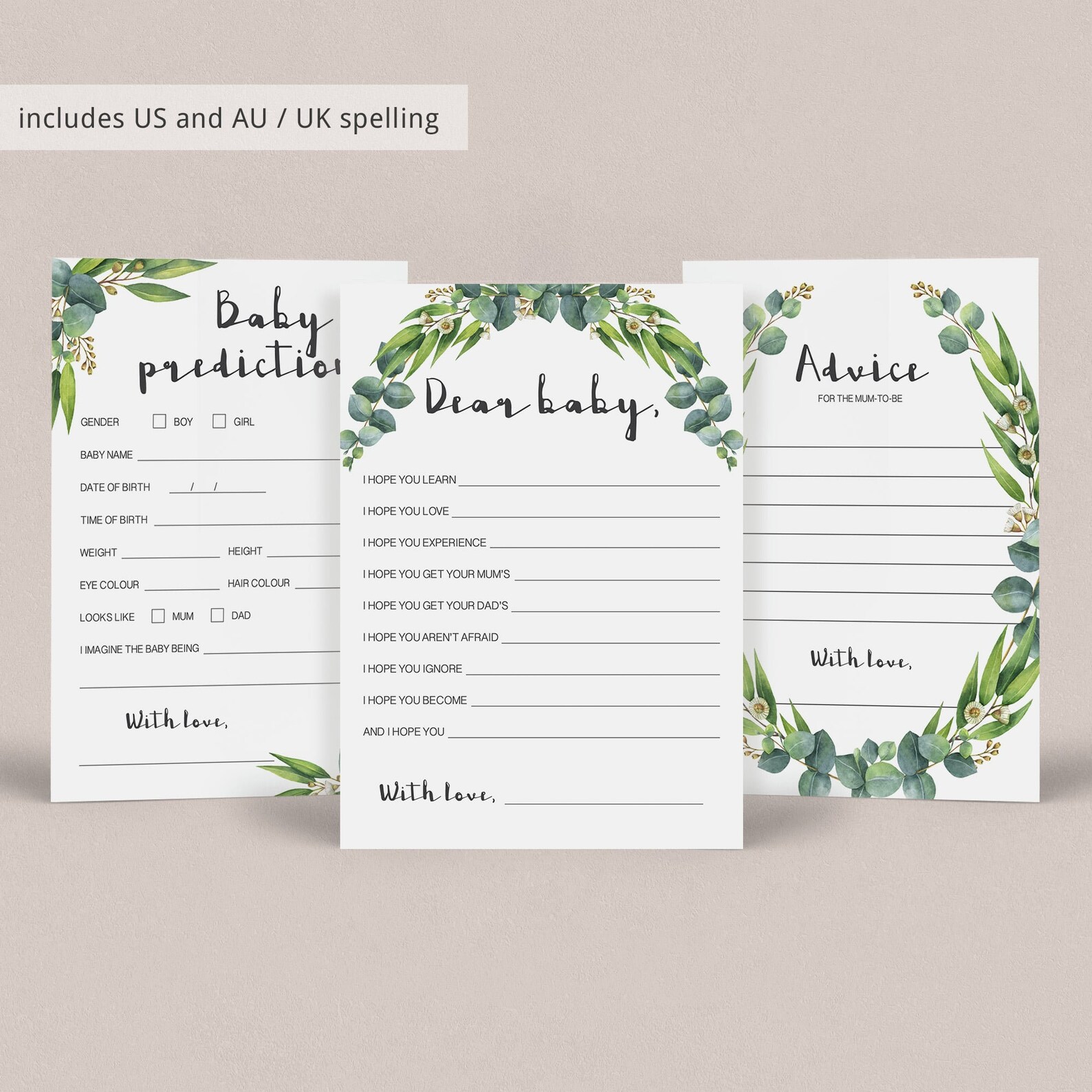 Zoom Baby Shower Games for Virtual Baby Shower Games for Etsy