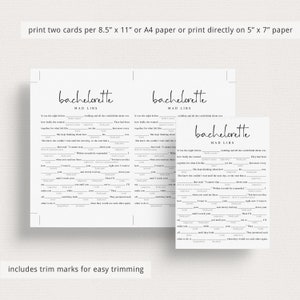 Bachelorette Mad Libs Game Printable Dirty Games Minimalist ...