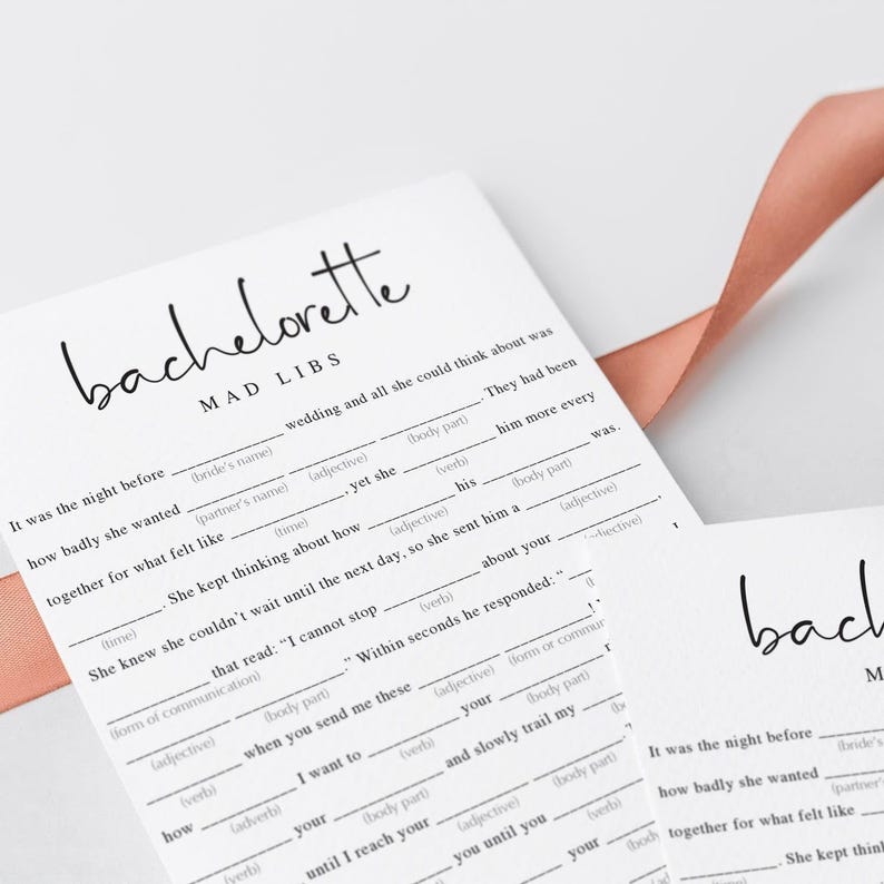 printable bachelorette party ideas games