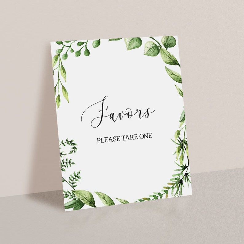 Garden Baby Shower Signs Greenery Baby Shower Decorations Etsy