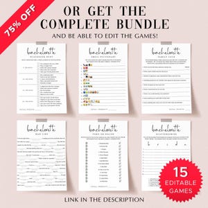 Dirty Bachelorette Mad Libs Game: Minimalist Hen Party (Printable Digital Download) ML1 image 4