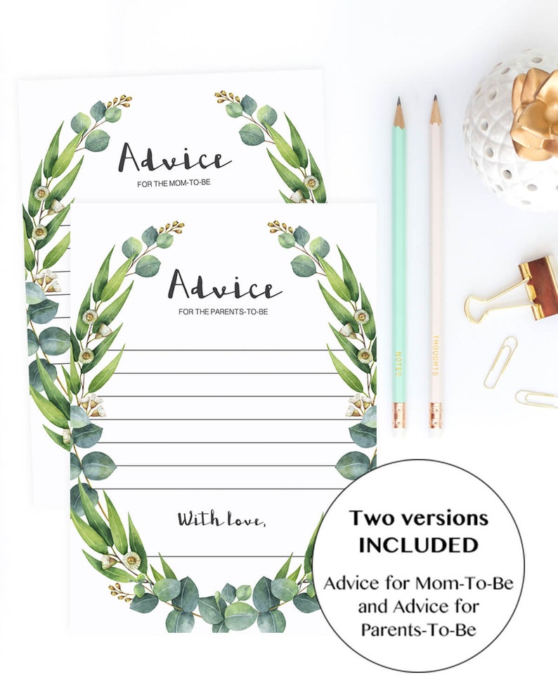 Green Leaves Baby Shower Games Downloads Eucalyptus Baby Shower Activity Greenery Baby Party Kit Watercolor Greens Baby Shower Decor DIY CE2