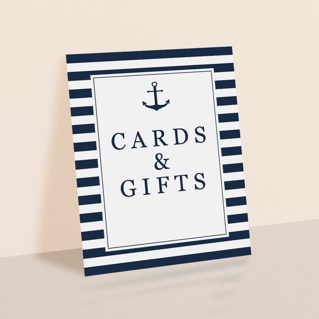 Nautical Baby Shower Kit Decoration Baby Shower Package Boy Etsy