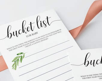 Lista rzeczy do zrobienia dla dziecka, zielone elementy, aktywności na baby shower, do druku, lista rzeczy do zrobienia, gry na baby shower, lista rzeczy do zrobienia dla dziecka w pierwszym roku życia, pobierz grę GL1
