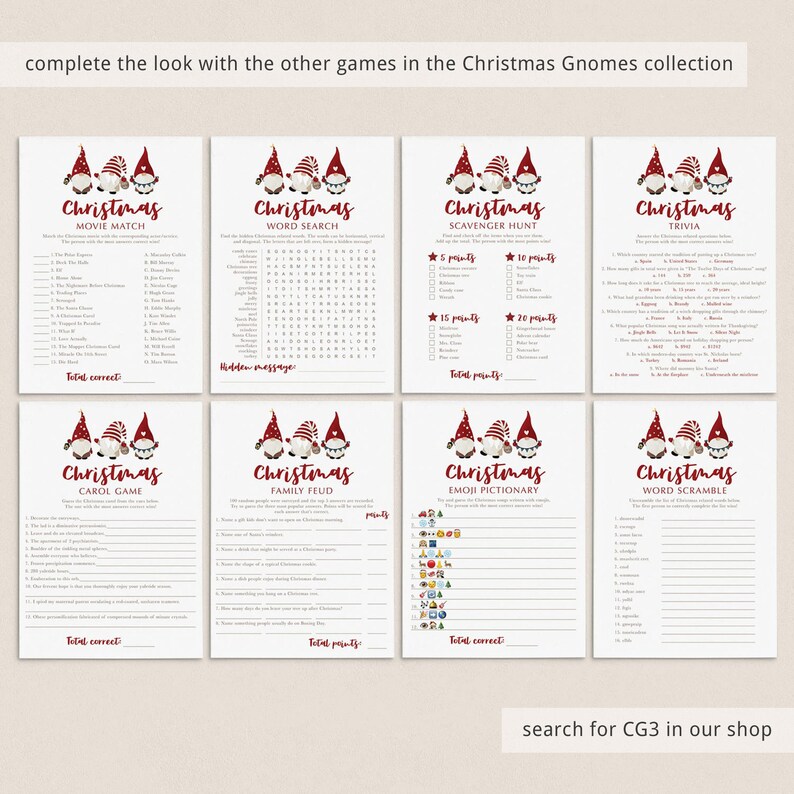 Christmas Family Feud Game Printable Christmas Survey Says Etsy