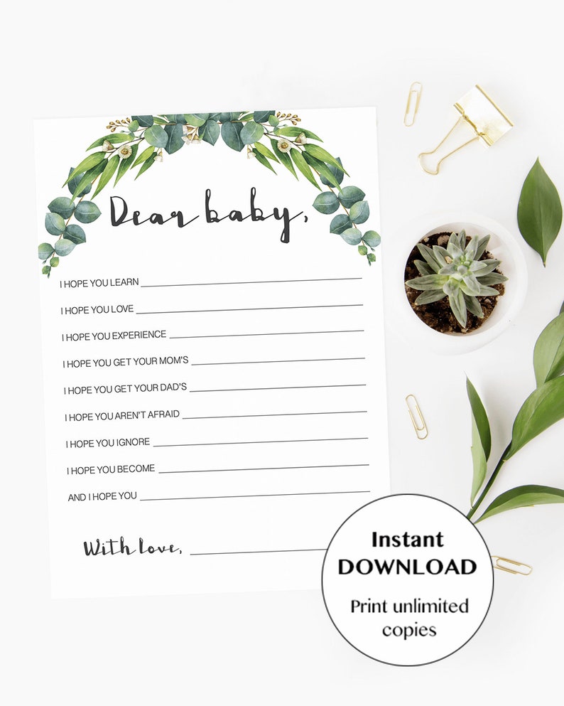 Green Leaves Baby Shower Games Downloads Eucalyptus Baby Shower Activity Greenery Baby Party Kit Watercolor Greens Baby Shower Decor DIY CE2