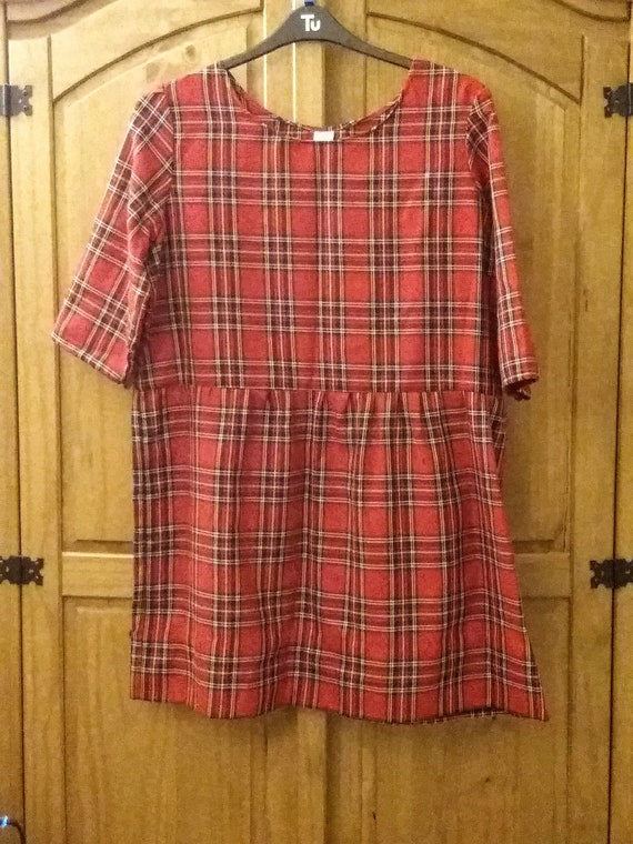 Tartan Smock Style Dress