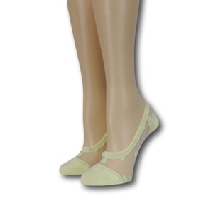 No Show Sheer Socks/Polka Dot Socks/Beads Sequence Work/Women Mesh Socks/Lace Socks/Sheer Socks/Mesh Socks/Fashion Socks/Wedding Socks/