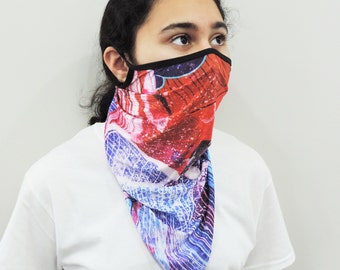 Tube Bandana Face Mask with ear loops|Neck Gaiter|Bandana|Balaclava|Beanie|Dust Mask|Face Shield|Anti Dust|Breathable Washable Face Mask