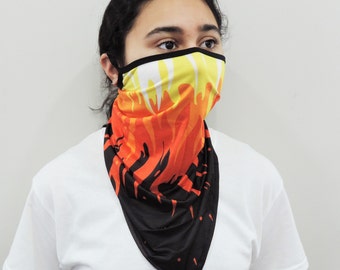 Tube Bandana Face Mask with ear loops|Neck Gaiter|Bandana|Balaclava|Beanie|Dust Mask|Face Shield|Anti Dust|Breathable Washable Face Mask