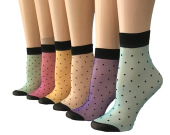 Wunderschöne ultradünne Damensocken, (PACKUNG MIT 10 PAAR) Kristallspitze, Mode, transparente Socken, Strumpfsocken, Fetisch, Socken, moderne Damensocken,