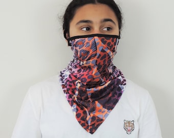 Tube Bandana Face Mask with ear loops|Neck Gaiter|Bandana|Balaclava|Beanie|Dust Mask|Face Shield|Anti Dust|Breathable Washable Face Mask