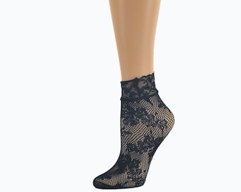 Chaussettes transparentes pour femmes, Travail de cristal noir à la main, Belles chaussettes pour femmes, Dentelle de cristal, Mode, Chaussettes transparentes, Chaussettes à rayures, Chaussettes, Chaussettes,