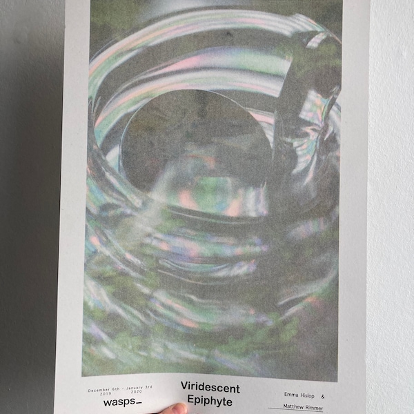 Viridescent Epiphyte, A3 Riso Exhibition Poster