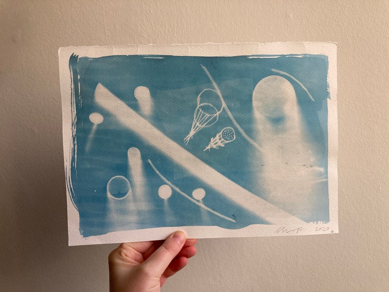 A4 Cyanotype still life 02
