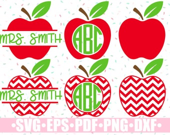 Download Split Apple Svg Etsy