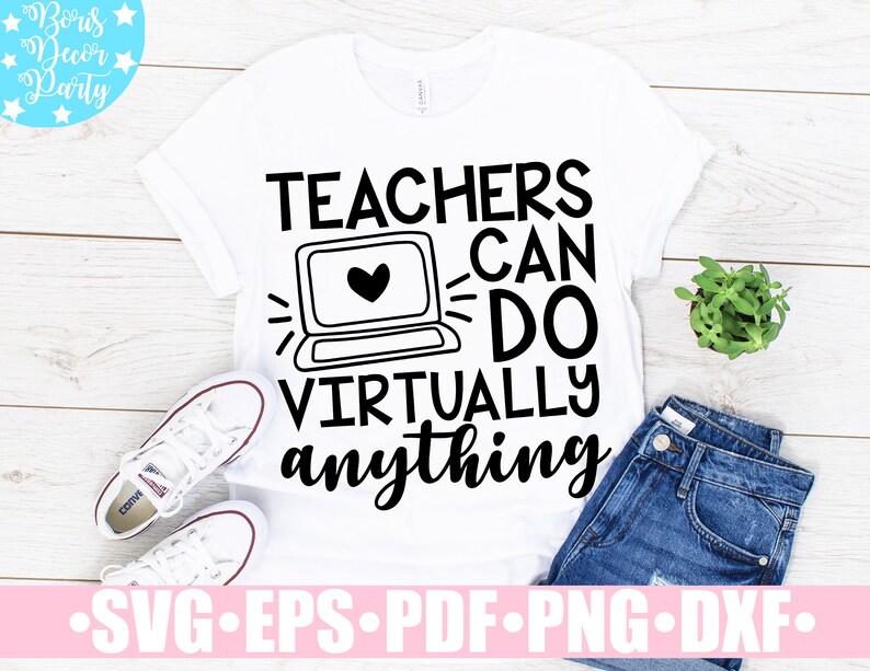 Download Teachers Can Do Virtually Anything SVG / Virtual Teacher Svg / | Etsy