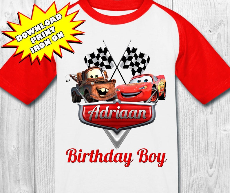 disney cars birthday shirt