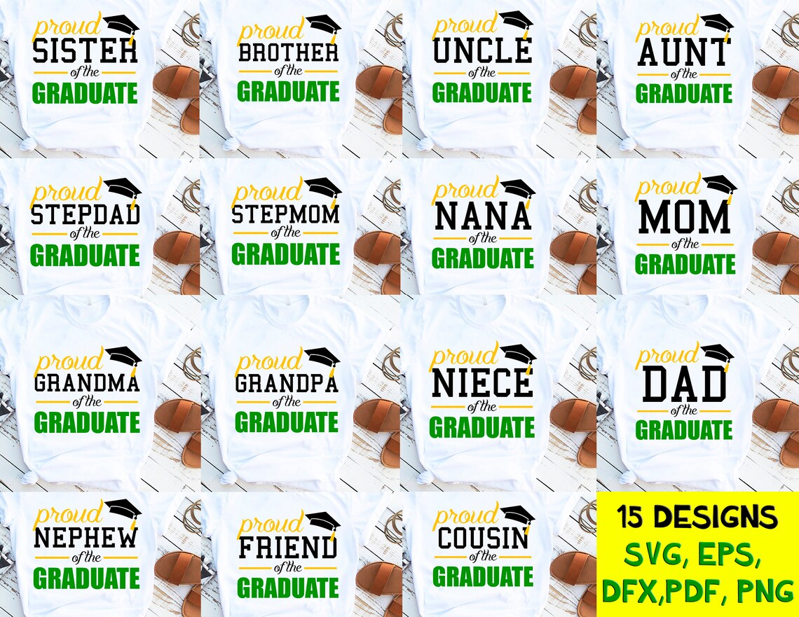 Download Proud graduate svg bundle Graduation family shirts Svg | Etsy