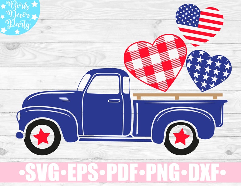 Download 4th of July Truck SVG / Old Vintage Truck Svg file for Cricut | Etsy