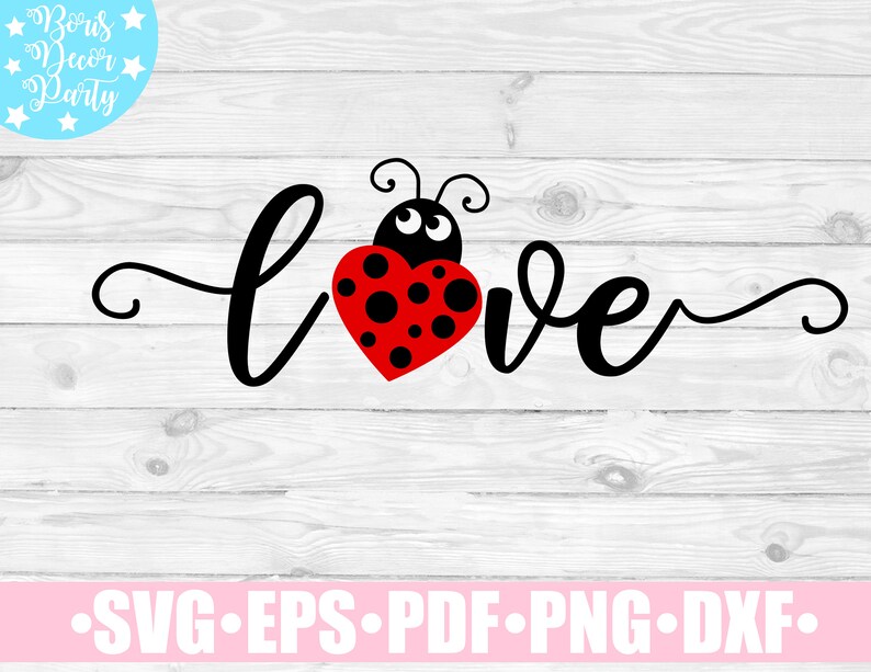 Ladybug SVG / Love Bug SVG file for Cricut Silhouette / Love | Etsy
