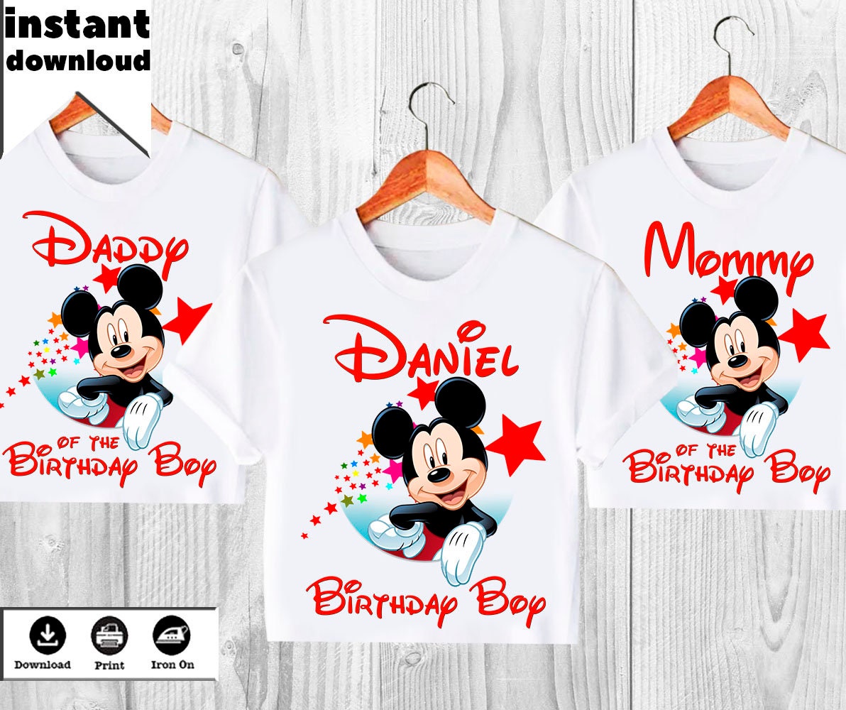 MICKEY MOUSE IRON ON T SHIRT TRANSFERS