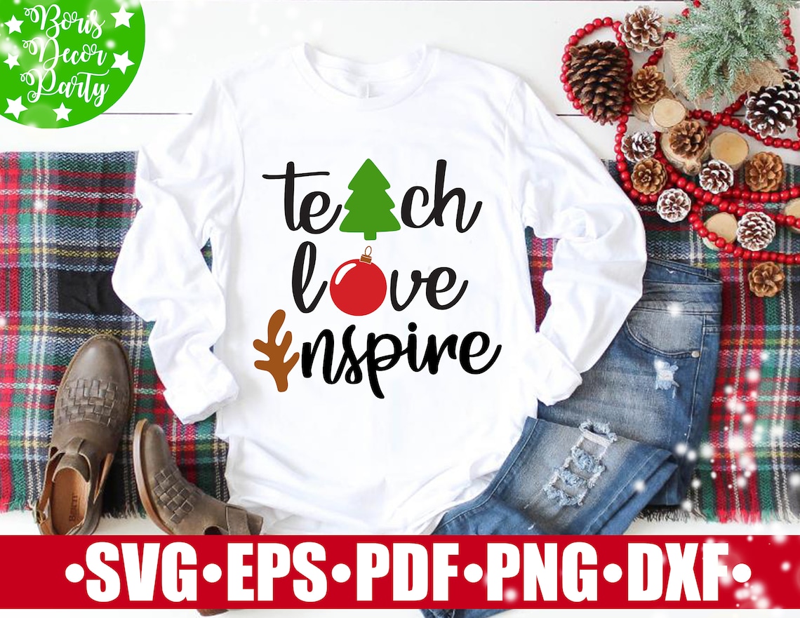 Teacher Christmas SVG / Christmas SVG files for Cricut  Etsy