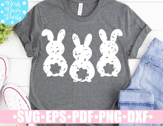 Download Easter SVG / Distressed Bunny Svg / Bunny Svg for Cricut ...