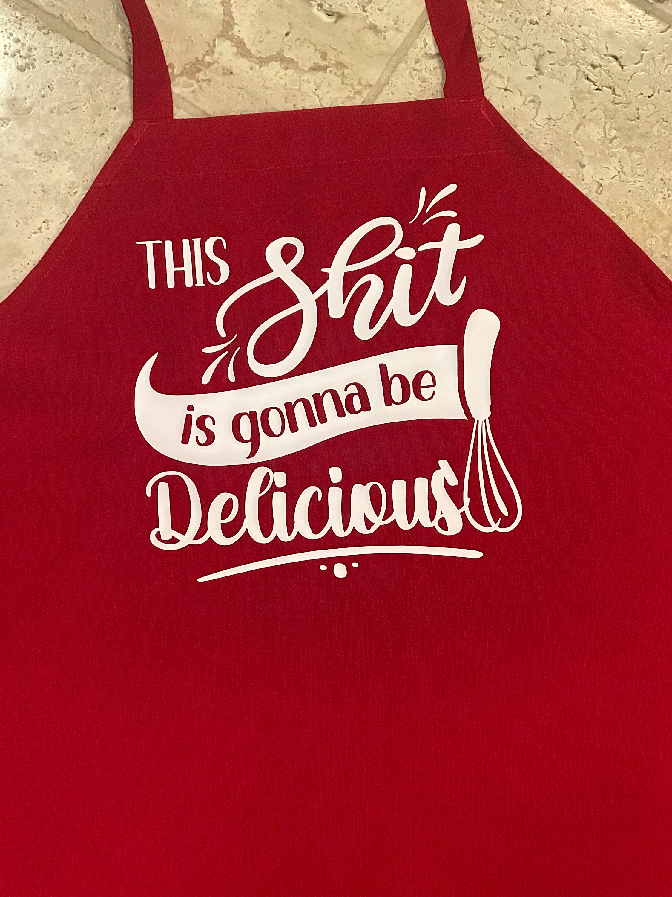 Apron for Men This Shit Is Going To Be Delicious,Funny Cooking Joke Apron  for Sale by SplendidDesign