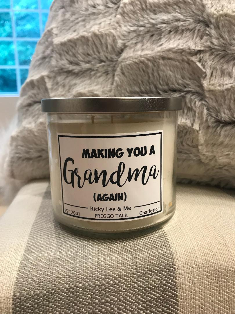 20 oz Grandma Again Candle Pregnancy Announcement Etsy