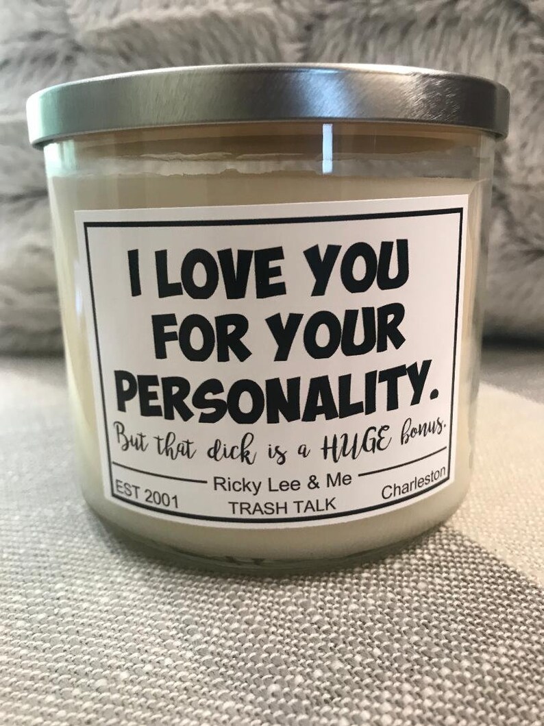 I love you for your personality but that dick candle / 20 oz Etsy
