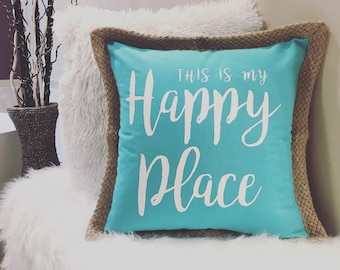 MUSKOGEE IS MY HAPPY PLACE PILLOW main image 0