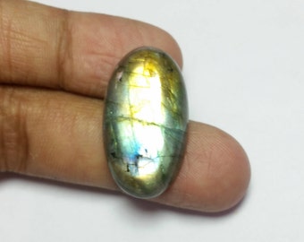 35% OFF natural labradorite  cabochon oval shape multy flash labradorite size-28x16x6MM wt-22.80 CTS #117