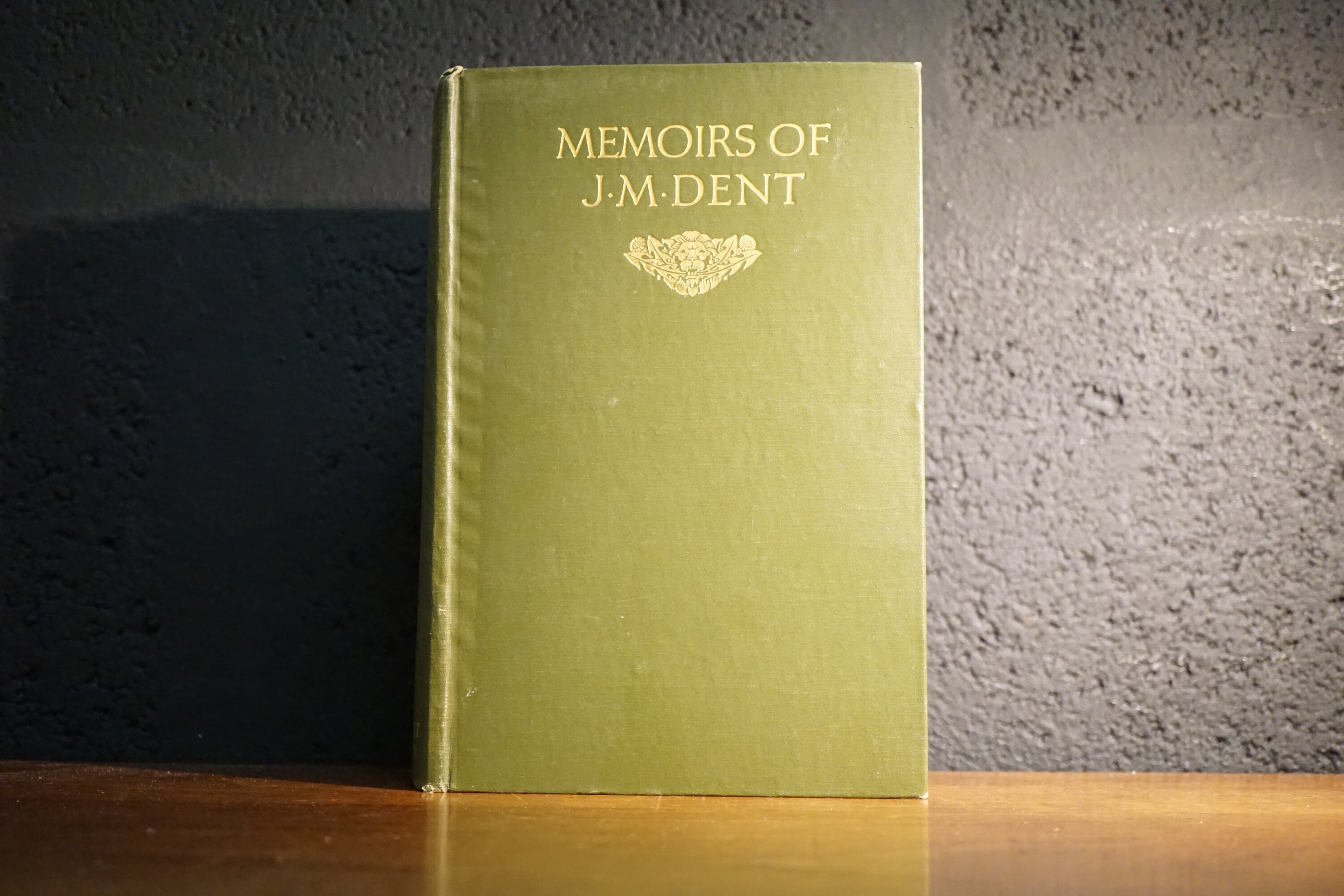 The Memoirs Of J. M. Dent 18491926 publ. J. M. Dent & Sons Etsy