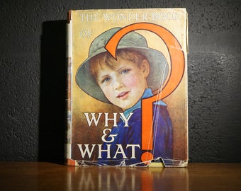 The Wonder Book Of Why And What publ. Ward, Lock & Co., c.1930s Vintage Illustrated Children's Book