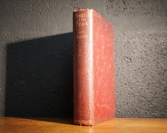 Peveril Of The Peak von Sir Walter Scott, 1897 Antique Classic Fiction Book