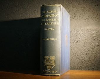 The Oxford Companion To English Literature von Sir Paul Harvey, 1937 antikes englisches Literaturbuch
