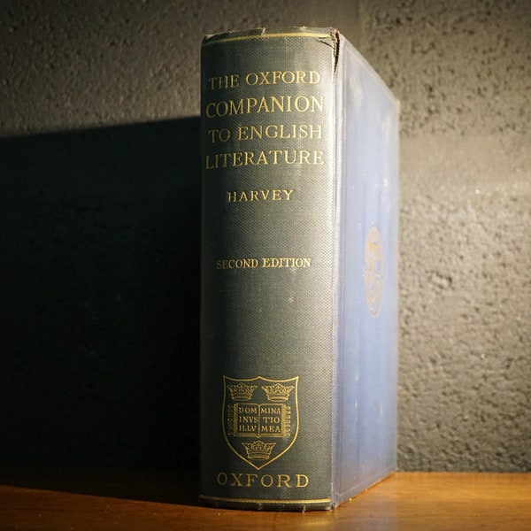 The Oxford Companion To English Literature by Sir Paul Harvey, 1937 Antique English Literature Book