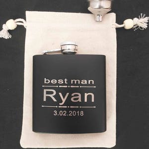 Personalized Flasks Groomsmen Gift Box Groomsmen Flask Set Gifts for Groomsmen Custom Flask Set for Groomsmen Father Groomsman Gift