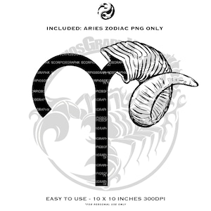 Aries Zodiac Symbol png, Aries Zodiac PNG, t-shirts, Silhouette, Cricut, PNG Digital file, Aries Clip art, Vector, Png, Digital Download
