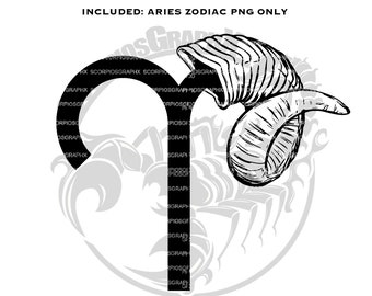 Aries Zodiac Symbol png, Aries Zodiac PNG, t-shirts, Silhouette, Cricut, PNG Digital file, Aries Clip art, Vector, Png, Digital Download