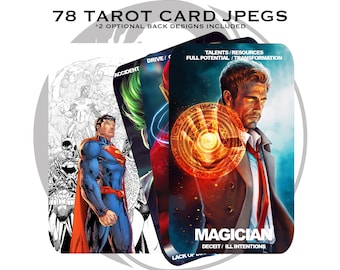 DC Comics Superhelden Tarot Deck (Digitaler Download)