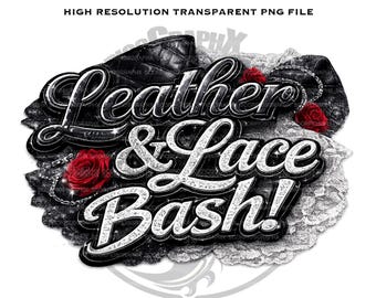 Leder und Spitze Party Titel Logo PNG