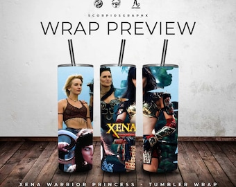 Xena warrior Princess Tumbler PNG, Sublimationsdesign (digitaler Download)