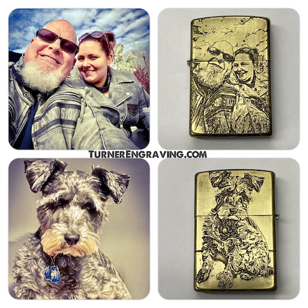 Custom Zippo Lighter - DEEP ENGRAVED with your photo, text, logo etc.