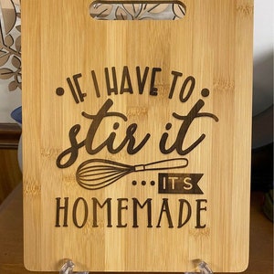 Bamboo Cutting Board with Personalized Design