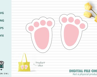 Bunny Feet Svg Etsy