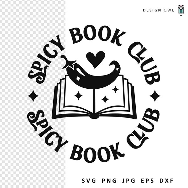 Spicy book club svg, Smut SVG, Funny Book Quote, Reading SVG, Romantasy shirt design, Printable book poster